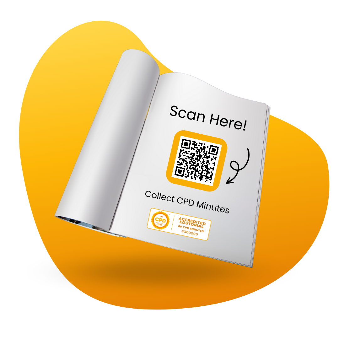 CPD accredited Edutorial with QR code