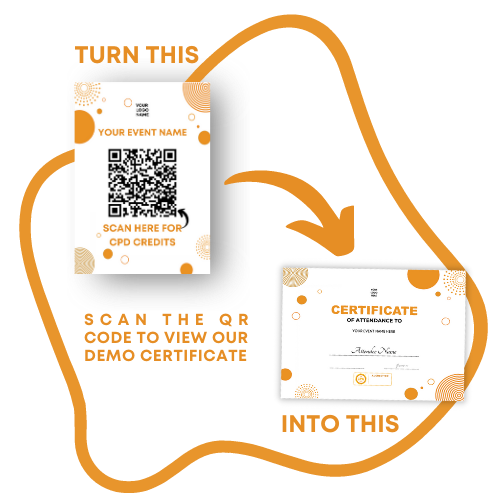 Scan the QR code to view our certificate (demo)