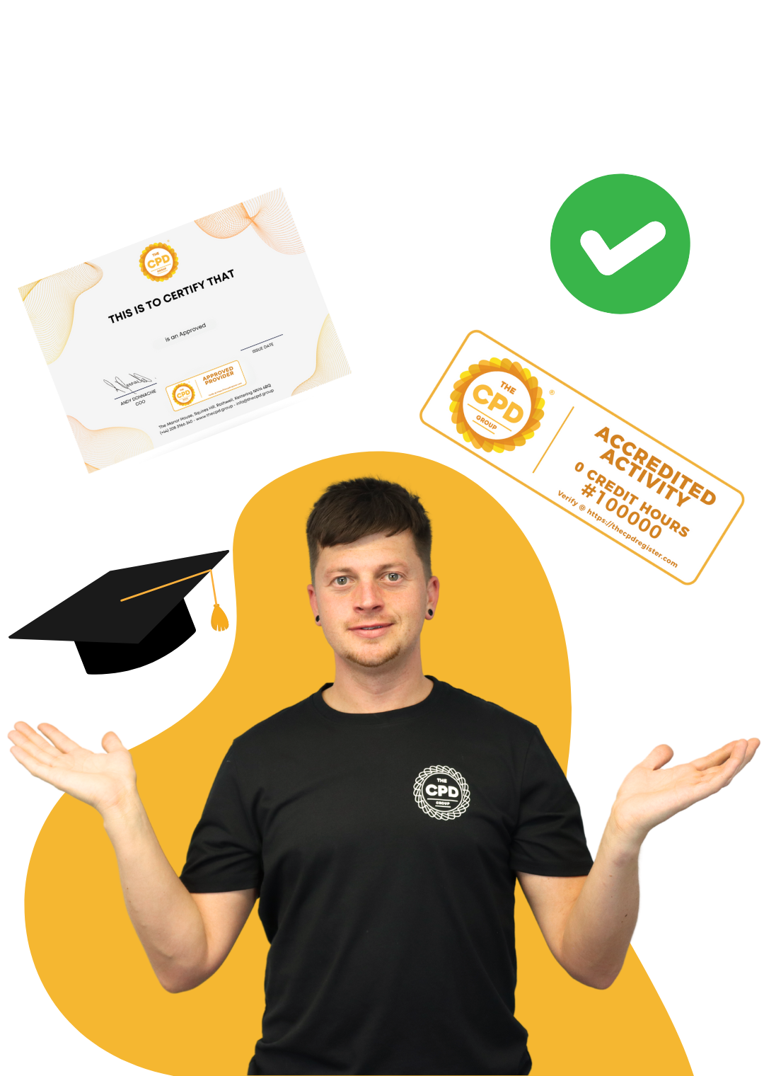 A man weighing up the benefits of cpd accreditation